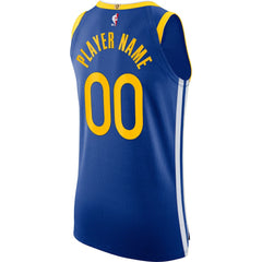 Nike Golden State Warriors 2020/21 Authentic Custom Jersey Blue Icon Edition