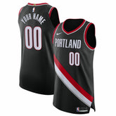 Nike Portland Trail Blazers 2020/21 Authentic Custom Jersey Black Icon Edition