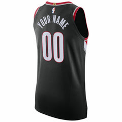 Nike Portland Trail Blazers 2020/21 Authentic Custom Jersey Black Icon Edition