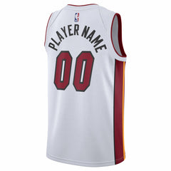 Nike Miami Heat 2020/21 Swingman Custom Jersey Association Edition White
