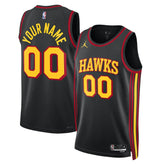 Atlanta Hawks Jordan Brand Unisex 2022/23 Swingman Custom Jersey Statement Edition Black