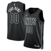 Brooklyn Nets Jordan Brand Unisex 2022/23 Swingman Custom Jersey Statement Edition Black
