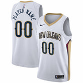 Nike New Orleans Pelicans 2020/21 Swingman Custom Jersey Association Edition White