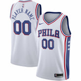 Nike Philadelphia 76ers 2020/21 Swingman Custom Jersey Association Edition White