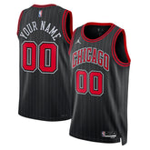 Chicago Bulls Jordan Brand Unisex 2022/23 Swingman Custom Jersey Statement Editi- Black