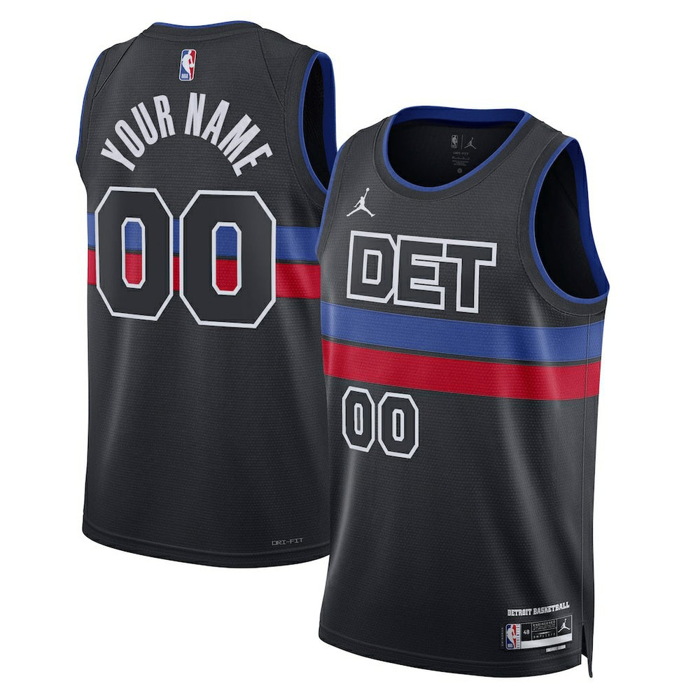 Detroit Pistons Jordan Brand Unisex 2022/23 Swingman Custom Jersey Statement Editi- Blue