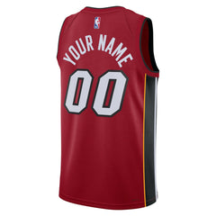 Miami Heat Jordan Brand Unisex 2022/23 Swingman Custom Jersey Statement Edition Red
