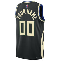 Milwaukee Bucks Jordan Brand Unisex 2022/23 Swingman Custom Jersey Statement Edition Black