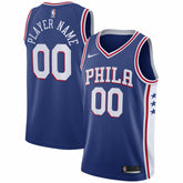 Nike Philadelphia 76ers 2020/21 Swingman Custom Jersey Icon Edition Royal