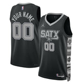 San Antonio Spurs Jordan Brand Unisex 2022/23 Swingman Custom Jersey Statement Edition Black