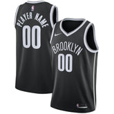 Nike Brooklyn Nets Swingman Custom Jersey Black Icon Edition
