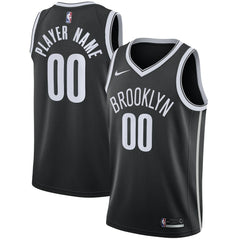 Nike Brooklyn Nets Swingman Custom Jersey Black Icon Edition