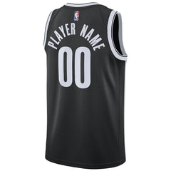 Nike Brooklyn Nets Swingman Custom Jersey Black Icon Edition