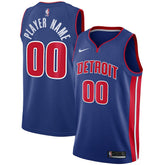 Nike Detroit Pistons Swingman Custom Jersey Blue Icon Edition