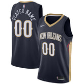 Nike New Orleans Pelicans Swingman Custom Jersey Navy Icon Edition
