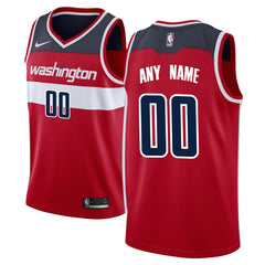 Nike Washington Wizards Swingman Custom Jersey Red Icon Edition