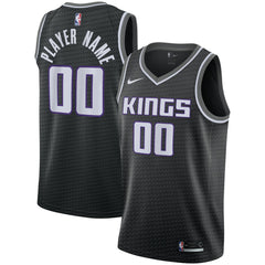 Nike Sacramento Kings Swingman Custom Jersey Black Statement Edition