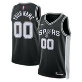 Nike San Antonio Spurs Unisex Swingman Custom Jersey Black Icon Edition