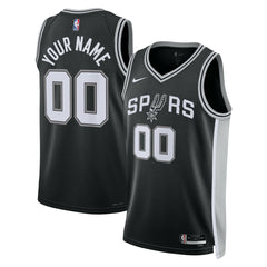 Nike San Antonio Spurs Unisex Swingman Custom Jersey Black Icon Edition