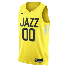 Nike Utah Jazz Unisex Swingman Custom Jersey Gold Icon Edition