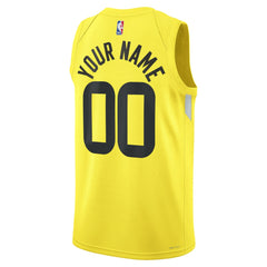 Nike Utah Jazz Unisex Swingman Custom Jersey Gold Icon Edition