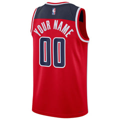 Nike Washington Wizards Unisex Swingman Custom Jersey Red Icon Edition