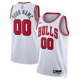 Nike Chicago Bulls Unisex Swingman Custom Jersey White Association Edition