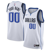 Nike Dallas Mavericks Unisex Swingman Custom Jersey White Association Edition