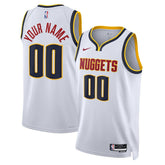 Nike Denver Nuggets Unisex Swingman Custom Jersey White Association Edition