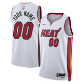 Nike Miami Heat Unisex Swingman Custom Jersey White Association Edition