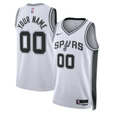 Nike San Antonio Spurs Unisex Swingman Custom Jersey White Association Edition