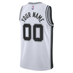 Nike San Antonio Spurs Unisex Swingman Custom Jersey White Association Edition