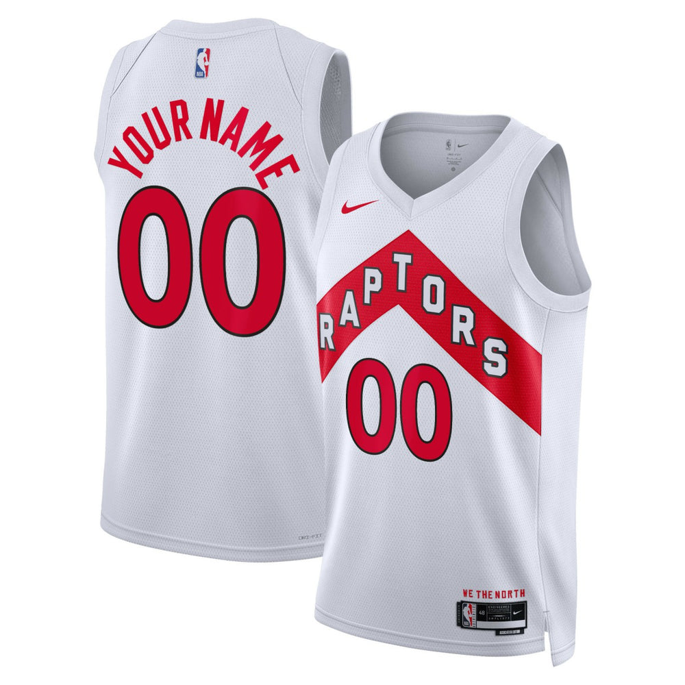 Nike Toronto Raptors Unisex Swingman Custom Jersey White Association Edition