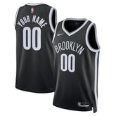 Nike Brooklyn Nets Unisex Swingman Custom Jersey Black Icon Edition