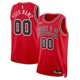 Nike Chicago Bulls Unisex Swingman Custom Jersey Red Icon Edition