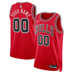 Nike Chicago Bulls Unisex Swingman Custom Jersey Red Icon Edition