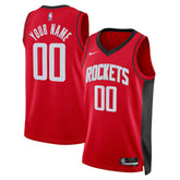 Nike Houston Rockets Unisex Swingman Custom Jersey Red Icon Edition
