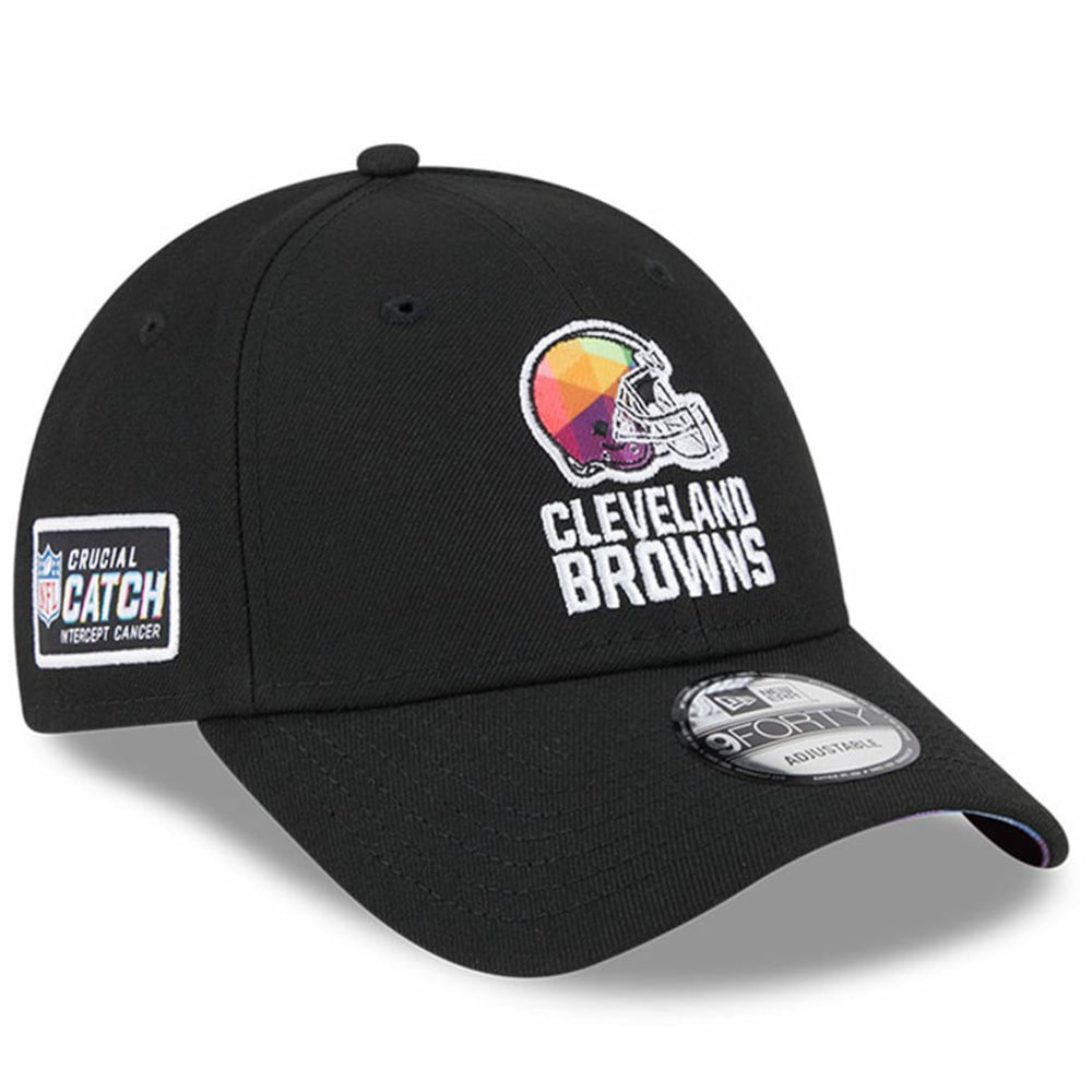 Cleveland Browns New Era 2023 NFL Crucial Catch 9FORTY Adjustable Hat - Black - NFL
