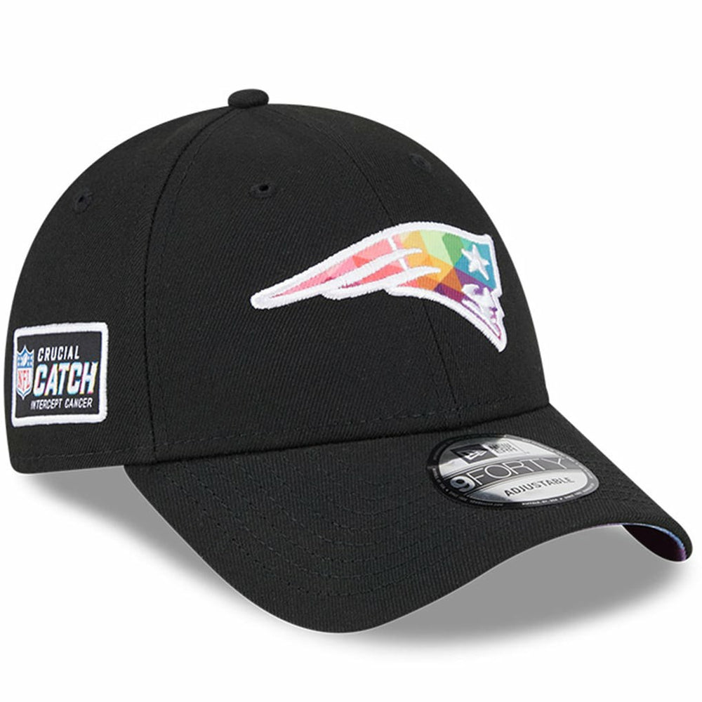 New England Patriots New Era 2023 NFL Crucial Catch 9FORTY Adjustable Hat - Black - NFL