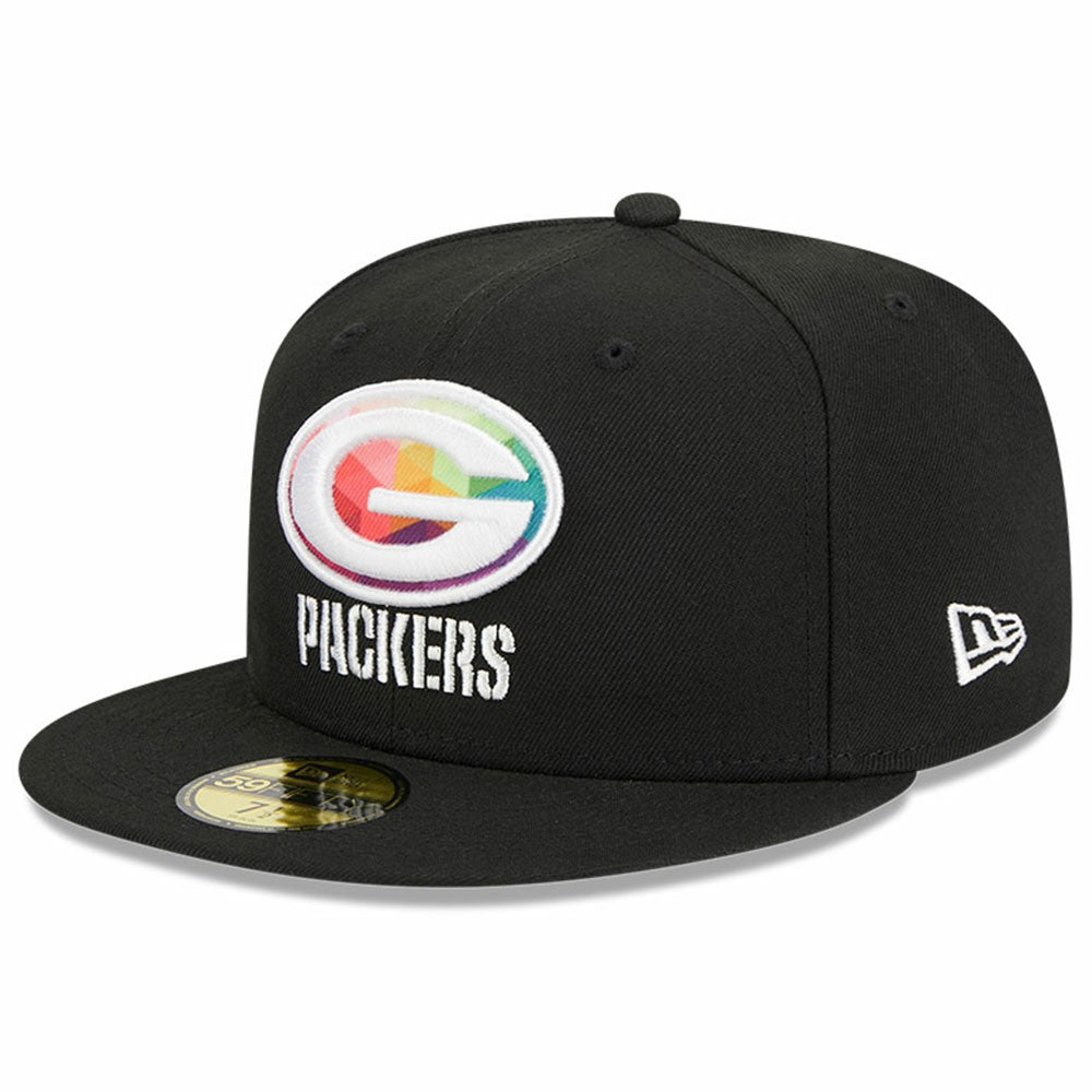 Green Bay Packers New Era 2023 NFL Crucial Catch 59FIFTY Fitted Hat - Black - NFL