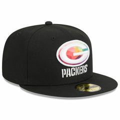 Green Bay Packers New Era 2023 NFL Crucial Catch 59FIFTY Fitted Hat - Black - NFL