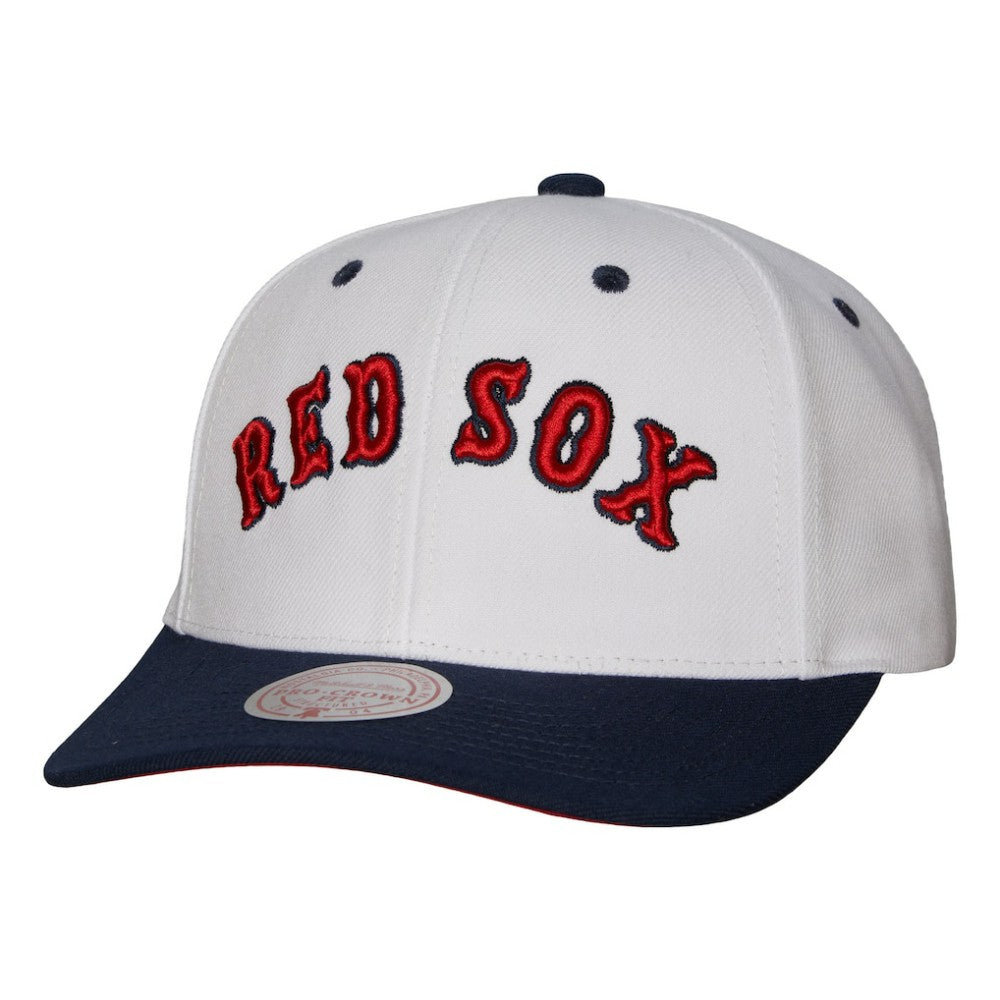 Boston Red Sox Mitchell & Ness Cooperstown Collection Pro Crown Snapback Hat Online