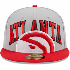 New Era Atlanta Hawks Tip-Off Two-Tone 59FIFTY Fitted Hat Gray/Red