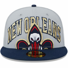 New Era New Orleans Pelicans Tip-Off Two-Tone 59FIFTY Fitted Hat Gray/Navy