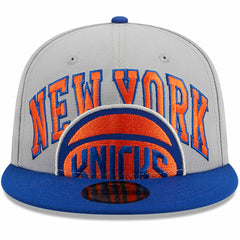 New Era New York Knicks Tip-Off Two-Tone 59FIFTY Fitted Hat Gray/Blue