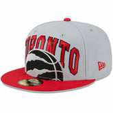 New Era Toronto Raptors Tip-Off Two-Tone 59FIFTY Fitted Hat Gray/Red
