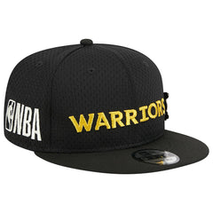 New Era Golden State Warriors Post-Up Pin Mesh 9FIFTY Snapback Hat Black