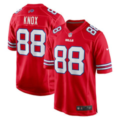Dawson Knox Buffalo Bills Alternate Game Jersey - Red - Nike
