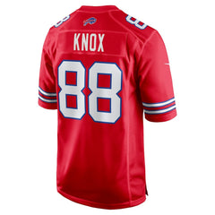 Dawson Knox Buffalo Bills Alternate Game Jersey - Red - Nike