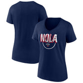 New Orleans Pelicans Women's Team Pride V-Neck T-Shirt Navy